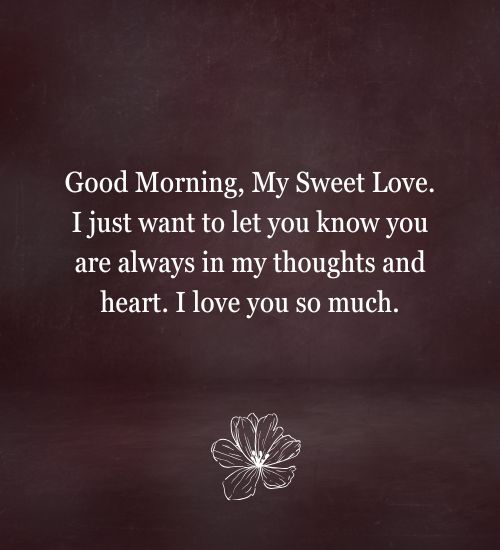 Good Morning Love Messages Good Morning Love Messages