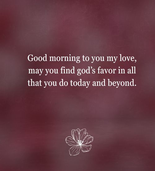 Good Morning Prayer Message for Wife