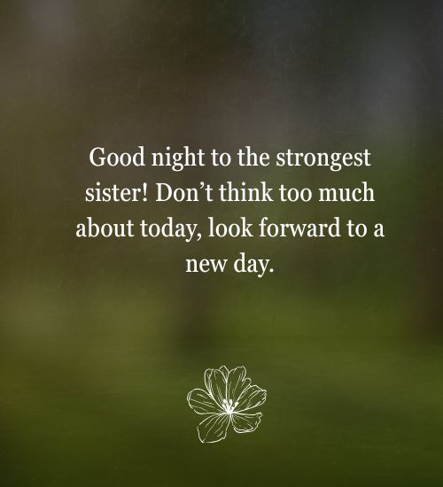 Good Night Messages for Sister