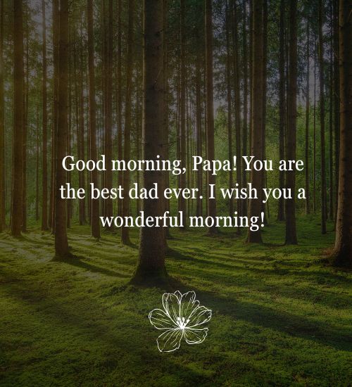 good morning dad i love you good morning dad i love you