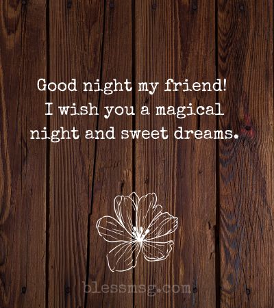 Good night friends quotes