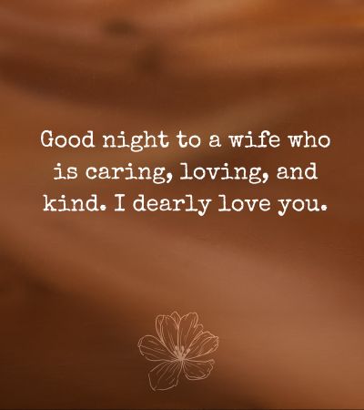 Good night wife quotes