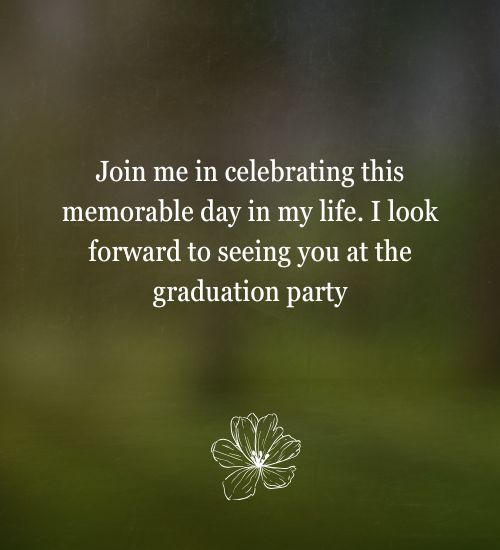 Graduation Invitation Wording