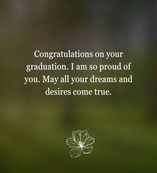 Graduation Message for My Son