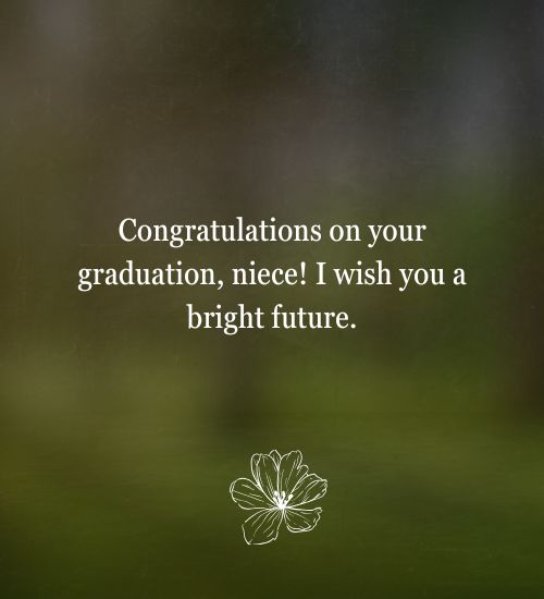 Graduation Messages for Niece