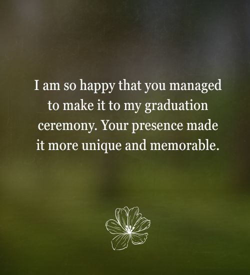 Graduation Thank You Message to Friends