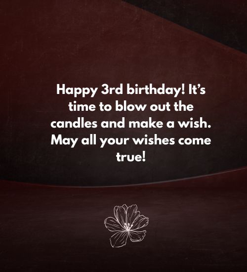 Happy 3rd Birthday Messages Happy 3rd Birthday Messages