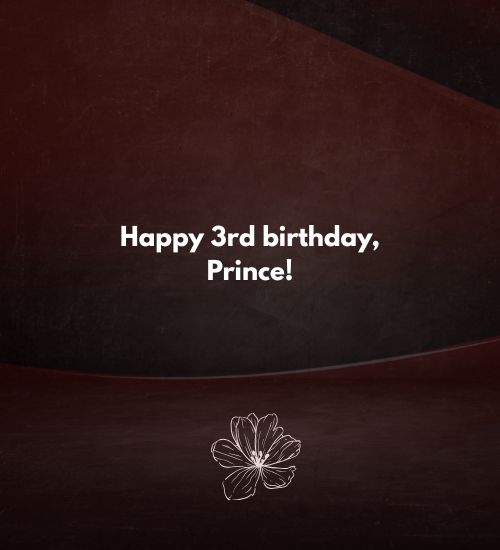 Happy 3rd Birthday Happy 3rd Birthday