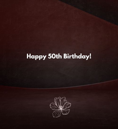Happy 50th Birthday Images
