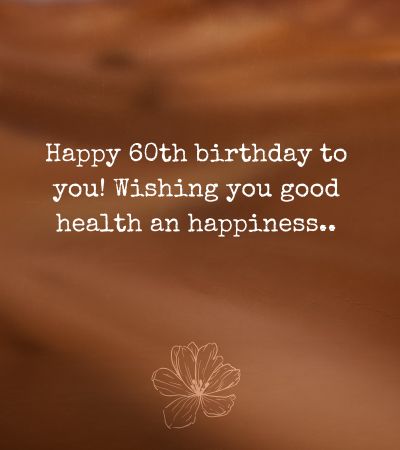 Happy 60th Birthday Images