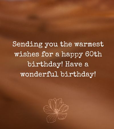 Happy 60th Birthday Messages