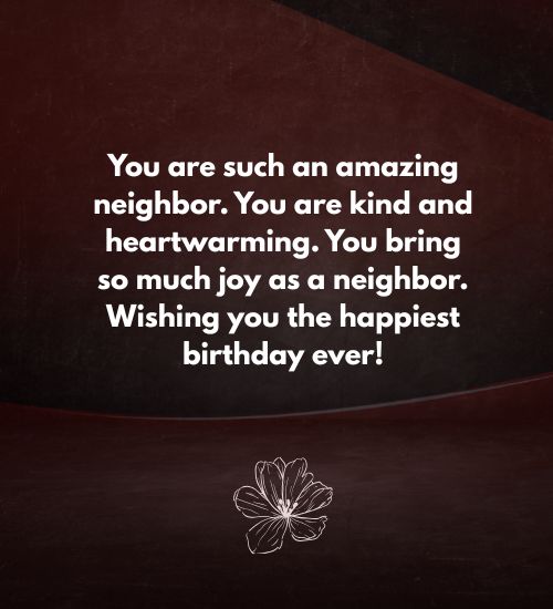 Happy Birthday Neighbor Lady