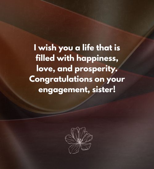 Happy Engagement Messages for Sister