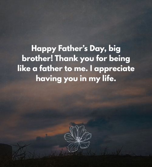 Happy Father's Day from Sister to Brother