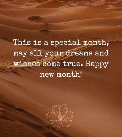 Happy New Month Wishes