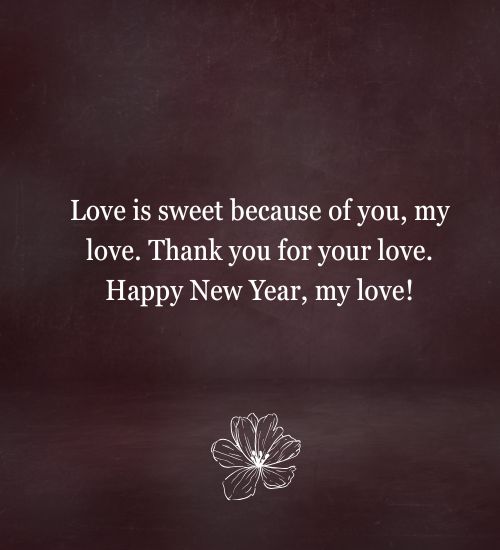 Happy New Year Love Message Happy New Year Love Message