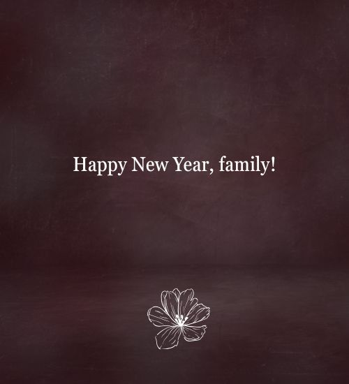 Happy New Year family Happy New Year family