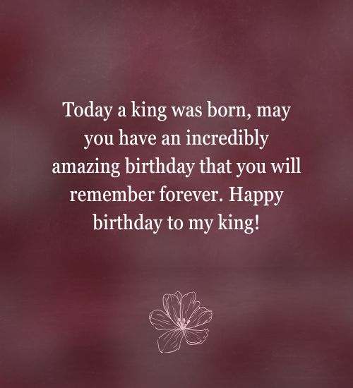 Happy birthday to king