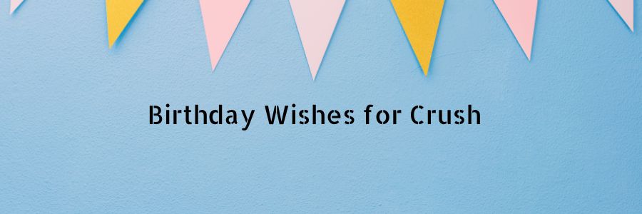 Happy birthday wishes for crush
