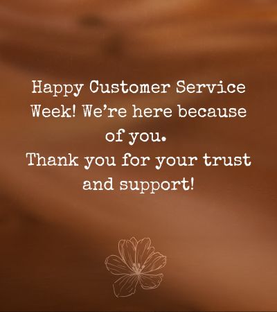 Happy customer service week quotes