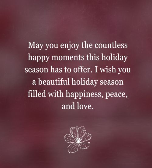 Have a Nice Holiday Message