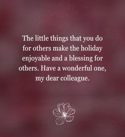 Holiday Messages for Coworkers