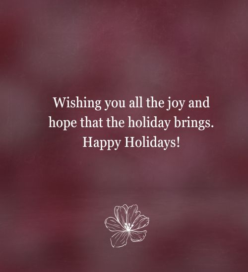 holidays messages to coworkers