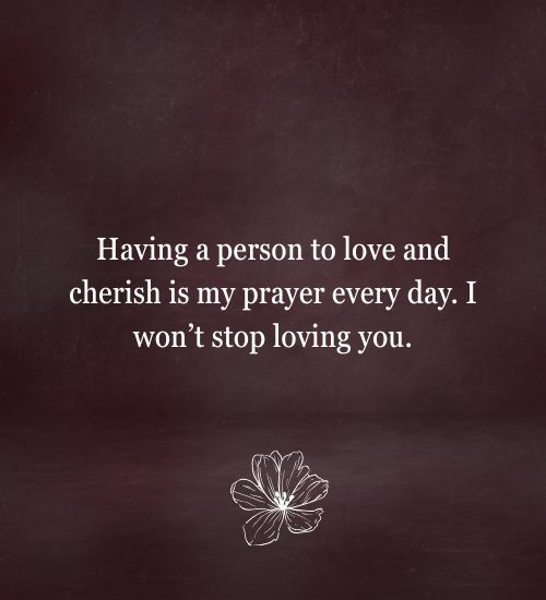 I Can't Stop Loving You Message