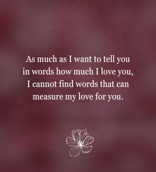 I Love You Beyond Measure