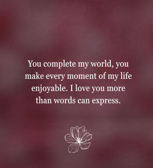 I Love You Beyond Words