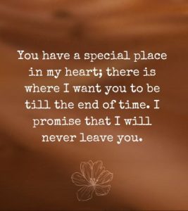 I Promise I Will Never Leave You Quotes - Messages & Poems - BlessMsg