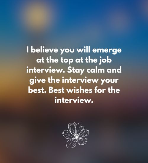 Interview good luck message