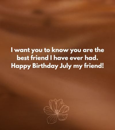 July Birthday Messages