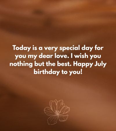 July Birthday Wishes