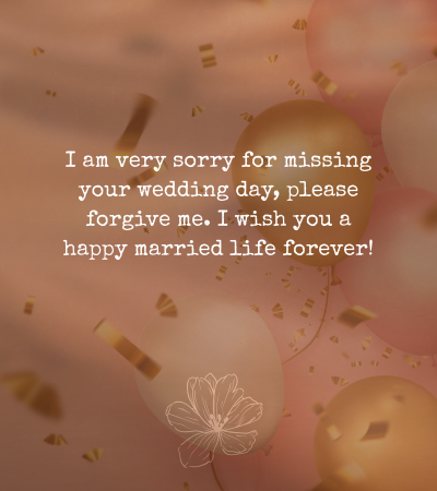 Late Wedding Wishes