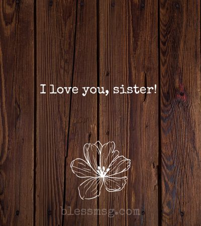 Love Message for a Sister