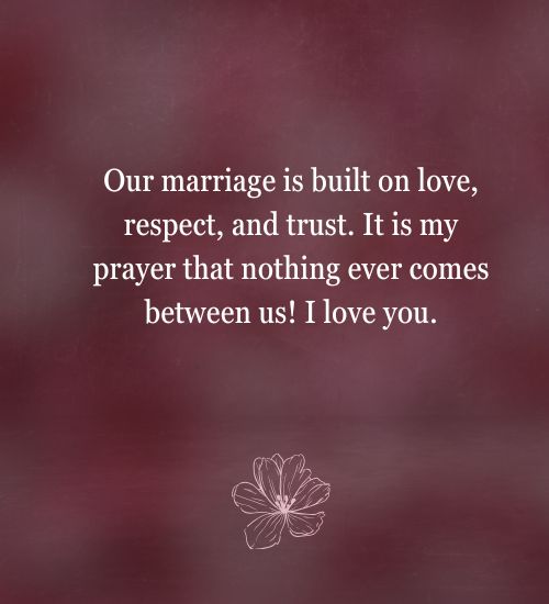 Love and Trust Message for My Wife