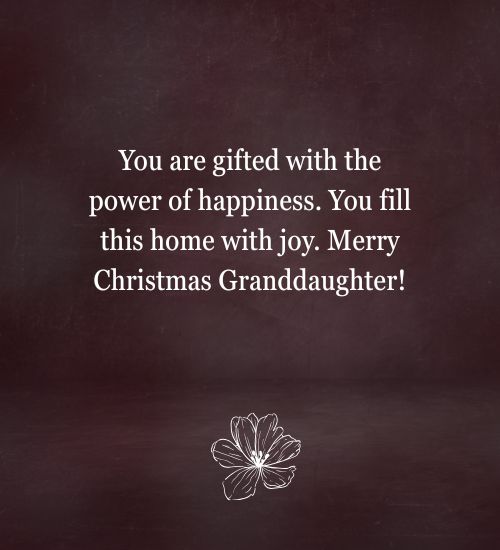 Merry Christmas Granddaughter