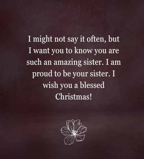 Merry Christmas Sister Quotes