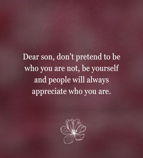 Message to My Son