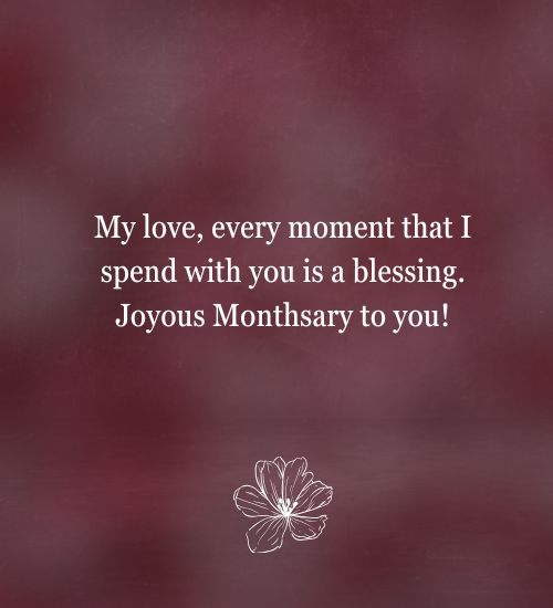 Monthsary message to boyfriend
