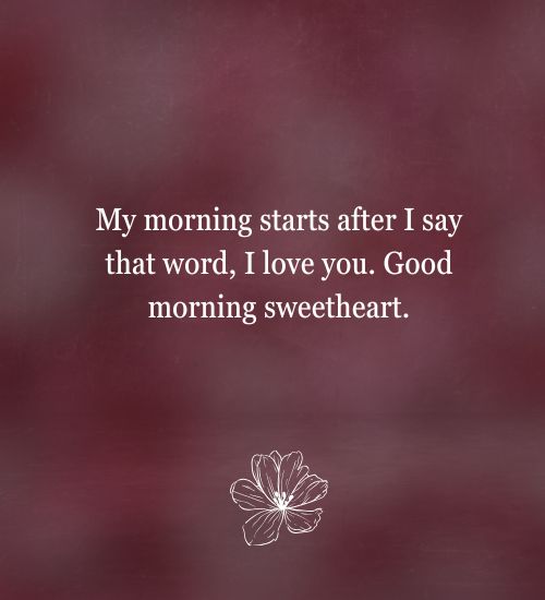Morning Love Messages For Girlfriend