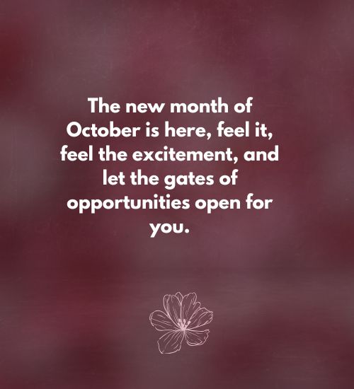 Motivational quotes for october