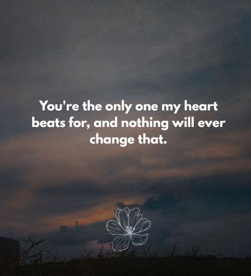 My Heart Beats for You Message for Her