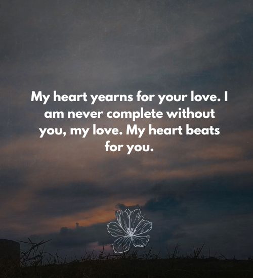 My Heart Beats for You Quotes