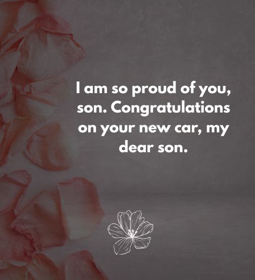 New Car Congratulations