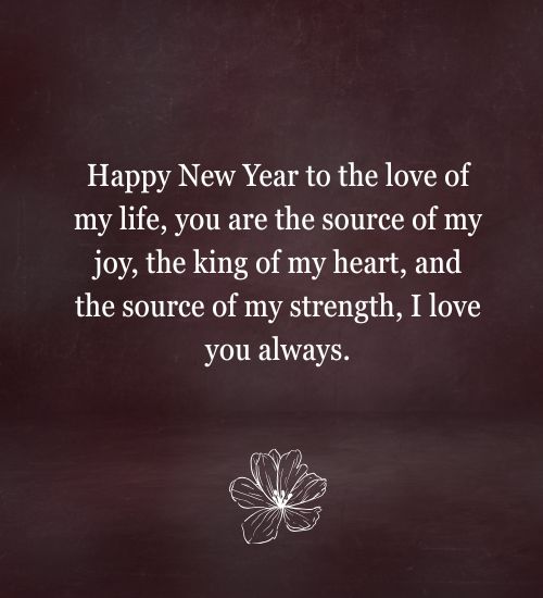 New Year Messages to boyfriend