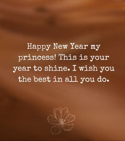New Year Wishes for Daughter