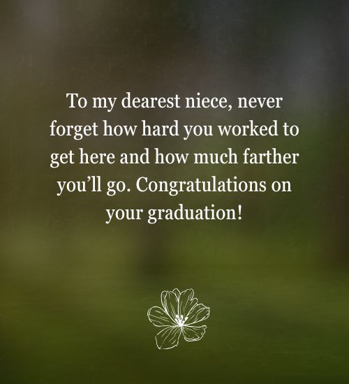 Niece Graduation Message