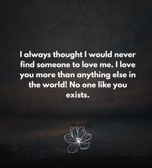 No One Like You Message for Her